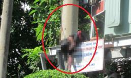 Nam thanh niên bị điện giật, treo người trên trạm biến áp