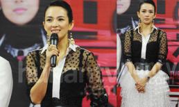 Chương Tử Di bất ngờ quê mùa với váy diêm dúa, sến sẩm