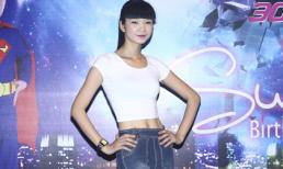 Hạ Vy diện áo bó khoe eo con kiến trong tiệc sinh nhật con trai