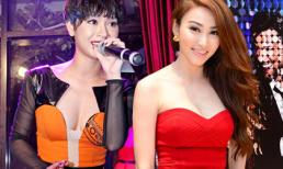 Trà My, Ngân Khánh đọ vẻ gợi cảm với áo cúp ngực