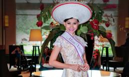 Kim Duyên diện áo dài nổi bật tại Hoa hậu Việt Nam Toàn Cầu