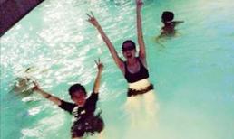 Thiều Bảo Trang đi bơi cuối tuần cùng Phương Uyên