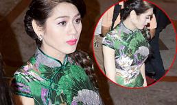 Khanh Chi Lâm mặc sườn xám lộ nét nam tính trên thảm đỏ