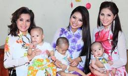 Hoa hậu Dân tộc thăm các bé ở chùa Bồ Đề