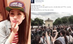 Mai Phương Thúy xin lỗi vì đội mũ có chữ bậy bạ