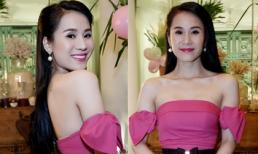 Thái Hà khoe vai trần sexy trong tiệc sinh nhật