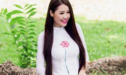 Quế Vân "đẹp lạ" khi lần đầu diện áo dài