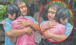 "Bắt gặp" Lý Hùng và Trịnh Kim Chi ôm chặt nhau trong mưa