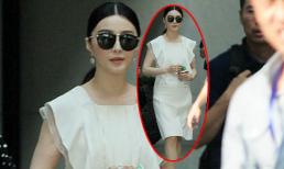 Phạm Băng Băng già nua với tóc buộc túm và giầy bệt