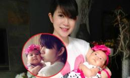 Vợ Lý Hải và con gái như "hai chị em" với tông hồng dễ thương