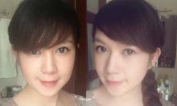 Cận gương mặt, làn da đẹp không tỳ vết của vợ Lý Hải