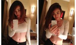 Ngân Khánh mặt mộc, kheo eo siêu nhỏ không thua gì Ngọc Trinh