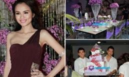 Cận cảnh tiệc sinh nhật đẹp như lễ cưới của Diễm Hương
