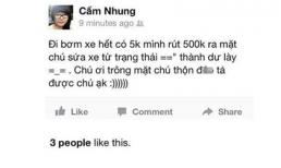 Bức xúc thiếu nữ miệt thị người bơm xe