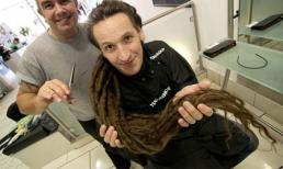 Người đàn ông cắt gần 1,7m tóc để làm từ thiện