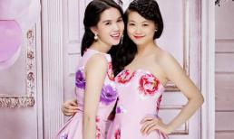 Chị em Ngọc Trinh so dáng nuột nà với váy hoa