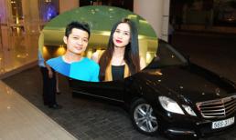 "Bạn trai" đưa Dương Mỹ Linh dự tiệc bằng siêu xe