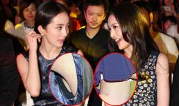 Dương Mịch và Trịnh Sảng "thi nhau" hớ hênh cùng một sự kiện