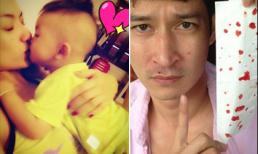 "Lùng" ảnh hot sao Việt (P.63): Hồng Quế hôn "trai lạ", Huy Khánh bỗng "đổ máu"!