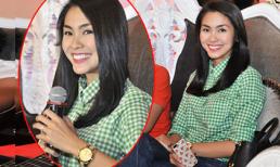 Hà Tăng đẹp giản dị đi dự sự kiện