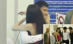 Thuỷ Tiên cùng gia đình tiễn Công Vinh đi Nhật