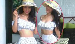 Maria Đinh Phương Ánh khoe khéo "eo con kiến" đọ với Ngọc Trinh