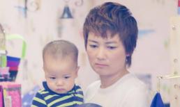 Thúy Vinh lần đầu đưa con trai ra phố