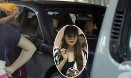 Cường "đô la" ra sân bay đón Hồ Ngọc Hà trong mưa gió