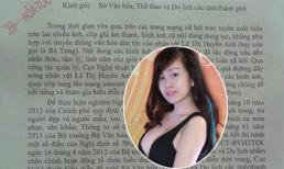 Nội dung công văn cấm bà Tưng biểu diễn