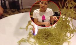 Ca sĩ Hồng Ngọc chết khiếp khi ăn phải mỳ cao su