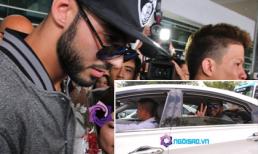 Hot: "Trai đẹp bị trục xuất" mở cửa xe chào fans Việt