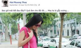 Mai Phương Thúy bị cướp túi xách trên đường