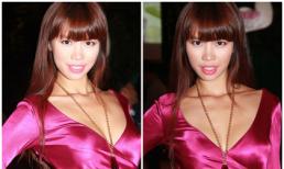 Siêu mẫu Hà Anh hờ hững khoe khéo vòng 1 gợi cảm