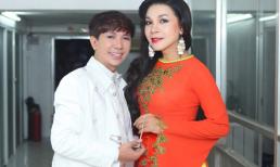 Long Nhật tình tứ với ca sĩ chuyển giới Lê Duy trong hậu trường