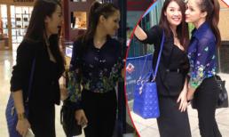 "Chộp" ảnh Quế Vân rủ Hương Giang Idol đi mua sắm tại Hà Nội