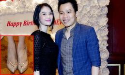 Linh Chi diện giày trăm triệu sánh đôi cùng Vũ Khắc Tiệp