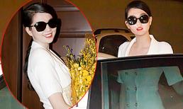 Ngọc Trinh bị đau mắt, vẫn tươi rói trình diễn thời trang