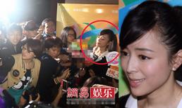 Phóng viên đùn đẩy hỗn loạn khi "săn đón" Trương Tịnh Sơ