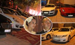 Cận cảnh dàn "xế hộp" sang trọng đỗ kín khu vực cưới Ngọc Thạch