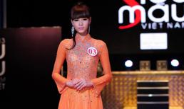 Bạn gái hotboy Huỳnh Anh diện áo dài nổi bật tại Siêu mẫu Việt Nam