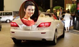 Hoàng My lái Lexus mui trần nổi bật