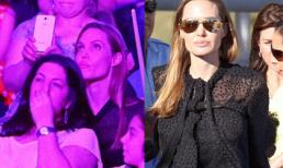 Angelina mặc đồ kín mít, dẫn con đi xem xiếc