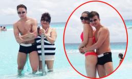 Cao Thái Sơn du lịch cùng mẹ, "ôm ấp" HH Cao Thùy Dương