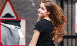 Sao nữ 'tái mặt' vì mặc quần trái, lộ cả mác ra ngoài khi đi dạo