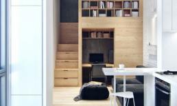 Ngôi nhà 18m² đậm cá tính nhờ nội thất gỗ độc đáo