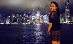 Vợ Lam Trường vi vu dạo phố Hong Kong