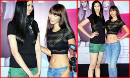 Hà Anh “lọt thỏm” trước “chân dài” 1m91