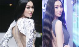 Khánh My thay 2 bộ váy, đổi 2 kiểu tóc trong cùng một sự kiện