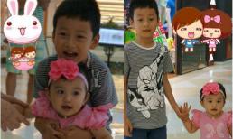 Con gái Jennifer Phạm xinh như công chúa bên anh trai 