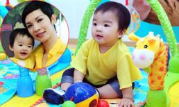 Con gái Xuân Lan cực yêu được mẹ cho đi tiệc lần đầu khi tròn 9 tháng tuổi